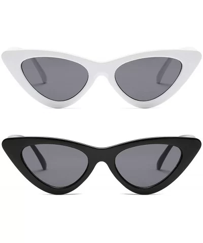 Cat Eye Sunglasses Women Clout Goggles Kurt Cobain Retro Sun Glasses K0566 - CQ18AH0DUGY $6.19 Goggle