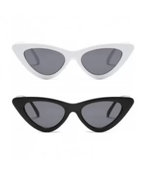 Cat Eye Sunglasses Women Clout Goggles Kurt Cobain Retro Sun Glasses K0566 - CQ18AH0DUGY $6.19 Goggle