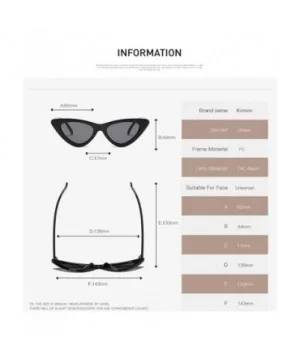 Cat Eye Sunglasses Women Clout Goggles Kurt Cobain Retro Sun Glasses K0566 - CQ18AH0DUGY $6.19 Goggle