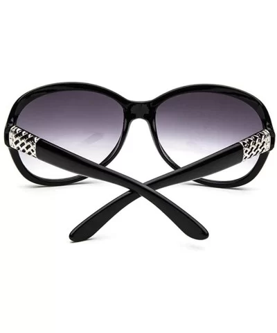 Sunglasses Women Fashion Decorative Large Frame Sun Black Grey - Brown Brown - C218YKUK26Z $6.75 Aviator