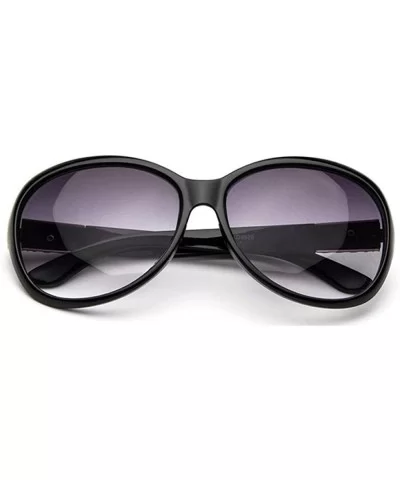 Sunglasses Women Fashion Decorative Large Frame Sun Black Grey - Brown Brown - C218YKUK26Z $6.75 Aviator