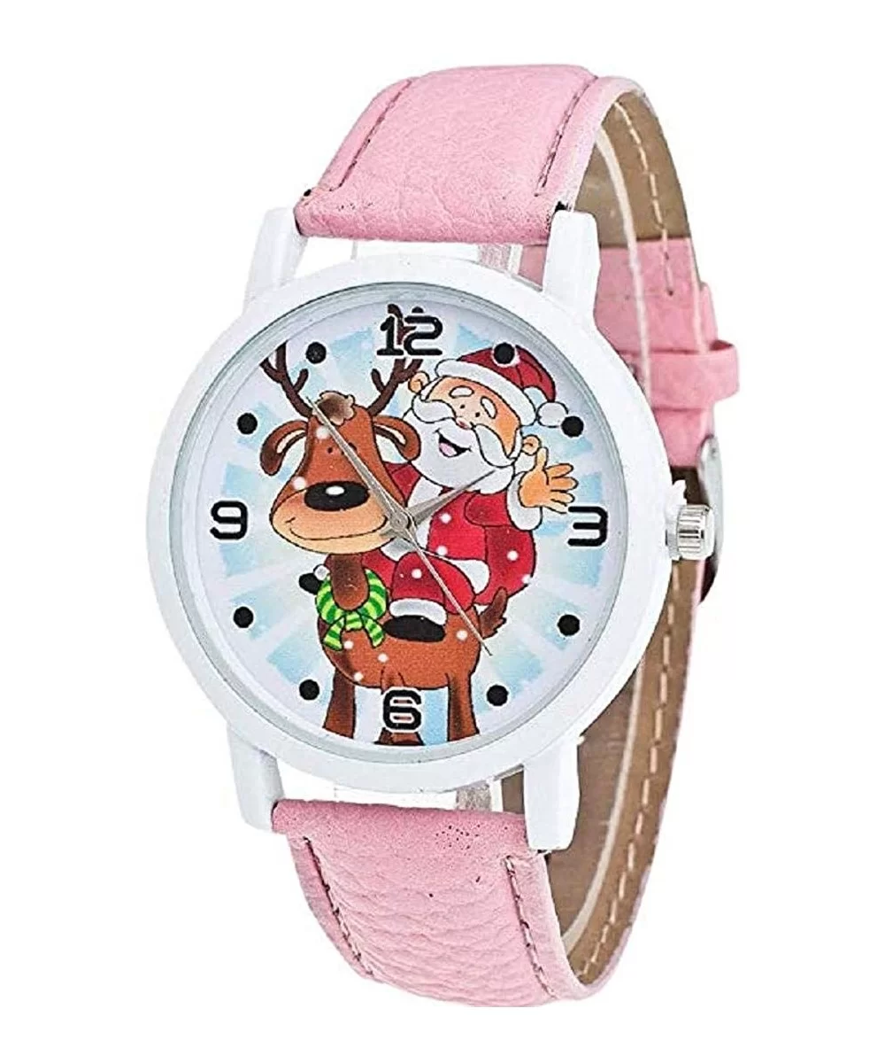 Fashion Watches Christmas Watch - Pink - C118URMQYIK $7.61 Round