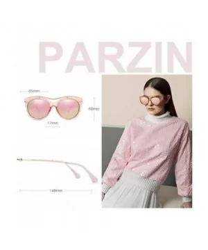 Vintage Polarized Sunglasses for Women with UV400 Protection Round Lens - Cateye Pink - CH18L7KKKZ3 $13.19 Cat Eye