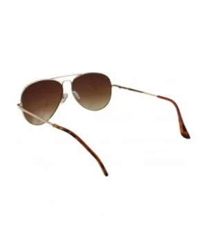 Wright - Classic Spring Temple Metal Aviator Sunglasses - Goldbrown - CY18RT6SDTO $11.50 Aviator