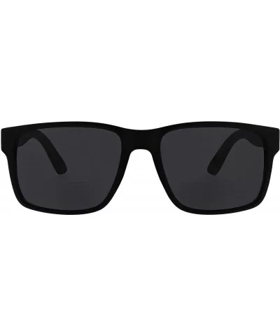 Stoke Bifocal Rectangular Reading Sunglasses - Black - CH1965C4XWN $20.02 Rectangular