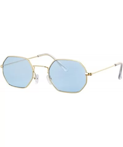 Hexagon Yellow Sunglasses Women Retro Brand Designer Classic Sun Glasses WomenLuxury Ladies Mirror Female - C1198ZA7D20 $34.9...