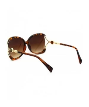 Womens Exposed Side Diva Designer Fashion Chic Sunglasses - Tortoise Brown - C118WECHA5I $10.46 Oversized