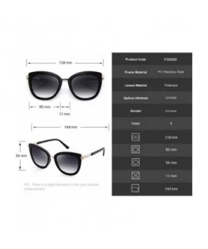 Fashion Cateye Sunglasses for Women Composite Lens for Driving Brand Sun Glasses 6089 - Black - CV18TSS0X9U $11.99 Square