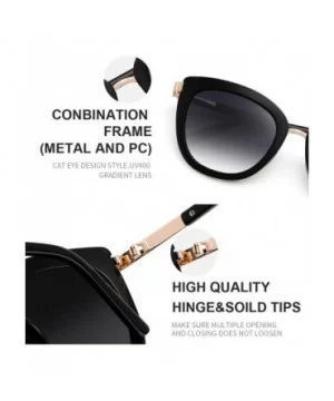 Fashion Cateye Sunglasses for Women Composite Lens for Driving Brand Sun Glasses 6089 - Black - CV18TSS0X9U $11.99 Square