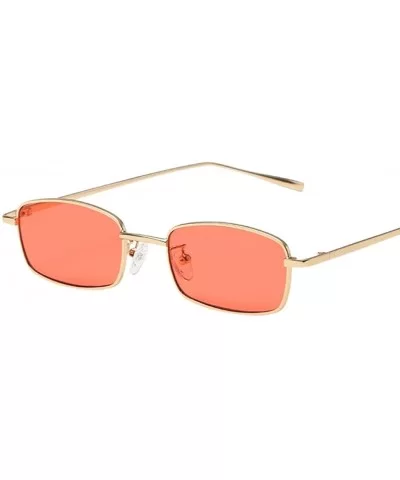 Unisex Cat Sunglasses-Women's Rectangle Shades Integrated UV Retro Glasses - G - C418CYK2934 $6.58 Cat Eye