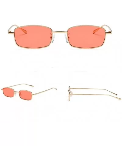 Unisex Cat Sunglasses-Women's Rectangle Shades Integrated UV Retro Glasses - G - C418CYK2934 $6.58 Cat Eye