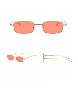 Unisex Cat Sunglasses-Women's Rectangle Shades Integrated UV Retro Glasses - G - C418CYK2934 $6.58 Cat Eye