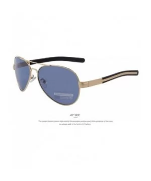 Fashion Men Polarized Sunglasses Brand Design Sunglasses Oculos C01 Black Black - C08 Gold Blue - CR18YKTAT6K $11.24 Aviator