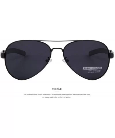 Fashion Men Polarized Sunglasses Brand Design Sunglasses Oculos C01 Black Black - C08 Gold Blue - CR18YKTAT6K $11.24 Aviator