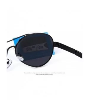 Fashion Men Polarized Sunglasses Brand Design Sunglasses Oculos C01 Black Black - C08 Gold Blue - CR18YKTAT6K $11.24 Aviator