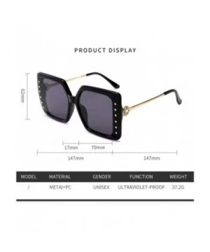 Fashion Sunglasses Lady Diamond Large Box Sun Mirror - 3 - CO190O6K636 $27.96 Sport