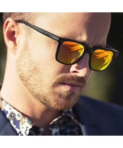 Luxury Aviation Square Sunglasses Men Brand Designer Sunglass Vintage Sun Glasses Women Sunglases - CF197A2XNCE $28.55 Square