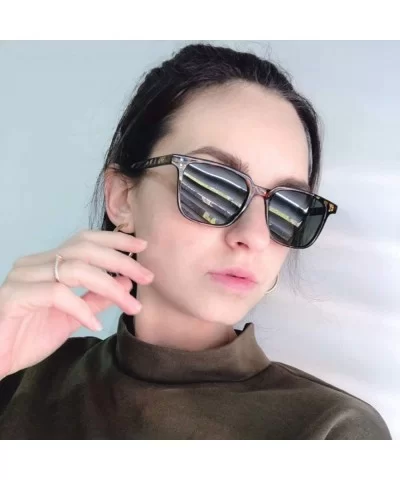 Luxury Aviation Square Sunglasses Men Brand Designer Sunglass Vintage Sun Glasses Women Sunglases - CF197A2XNCE $28.55 Square