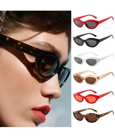 Sunglasses For Women Polarized UV Protection - REYO Fashion Unisex Vintage Oval Frame Sunglasses Glasses Eyewear - CS18NW90SA...