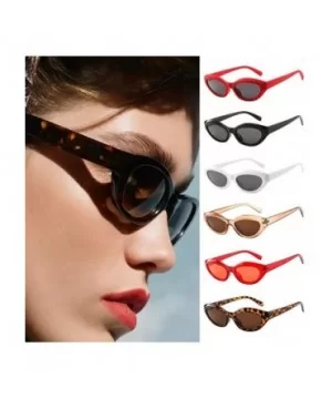 Sunglasses For Women Polarized UV Protection - REYO Fashion Unisex Vintage Oval Frame Sunglasses Glasses Eyewear - CS18NW90SA...