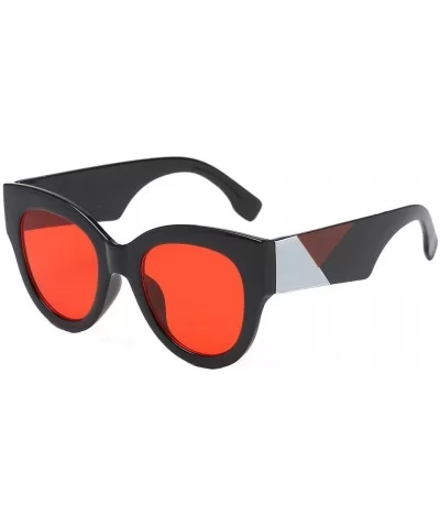 Sunglasses Oversized Eyeglasses Butterfly - Red - CQ190ONNECT $6.48 Butterfly