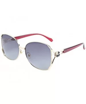 Fashion Polarized Sunglasses Women Vintage UV400 Sun Glasses - Gradient - C018U9ZSM8U $22.56 Square