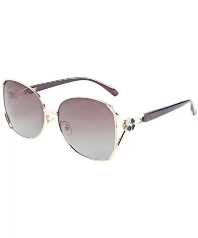 Fashion Polarized Sunglasses Women Vintage UV400 Sun Glasses - Gradient - C018U9ZSM8U $22.56 Square