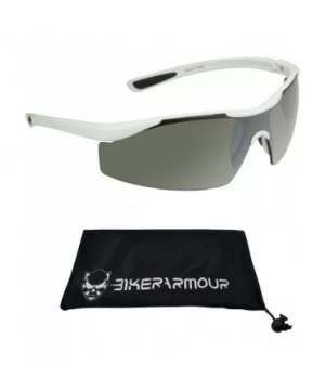 Semi Rimless Lightweight Sport Sunglass for Golf- Fishing- Running- and Cycling - White - CO12EXJTVNH $8.38 Semi-rimless