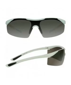 Semi Rimless Lightweight Sport Sunglass for Golf- Fishing- Running- and Cycling - White - CO12EXJTVNH $8.38 Semi-rimless