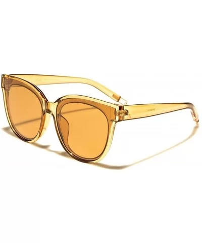 Tinted Cat-Eye Sunglasses - Brown/Brown - CJ18DNKT2DC $6.40 Cat Eye