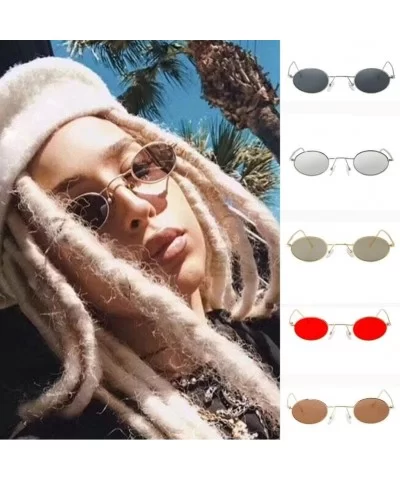 Women's Fashion Unisex Oval Anti UV Eye Strain Clear Sunglasses - C - C418EDC7A5R $7.02 Oval