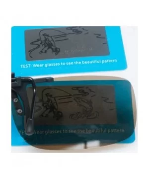 Driving Sunglass Creative Clip on Design Polarized Glasses Polarized Sunglasses for Men Women - CE1997DYKXL $11.93 Sport