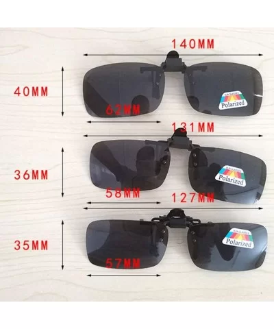 Driving Sunglass Creative Clip on Design Polarized Glasses Polarized Sunglasses for Men Women - CE1997DYKXL $11.93 Sport