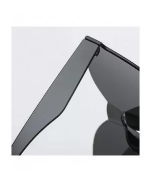 2020 New Unisex Oversized Square Candy Colors Glasses Rimless Frame Unisex Sunglasses - N - CV196SYA0C7 $7.13 Semi-rimless