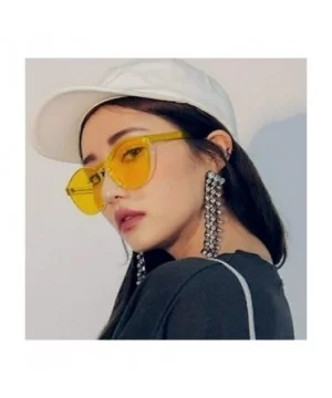 Unisex Fashion Candy Colors Round Outdoor Sunglasses Sunglasses - Light Yellow - CI190L6KS3S $14.24 Round