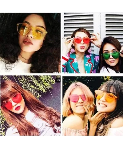 Unisex Fashion Candy Colors Round Outdoor Sunglasses Sunglasses - Light Yellow - CI190L6KS3S $14.24 Round