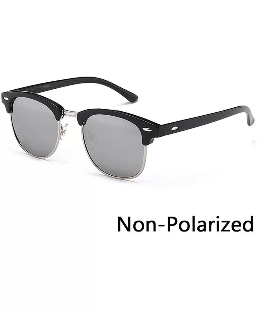 New Fashion Semi RimlPolarized Sunglasses Men Women Er Half Frame Sun Glasses Classic Oculos De Sol UV400 - CR199C0L25T $21.2...