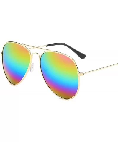 Women Vintage Female Glasses Fe Sunglasses Men Ladies Glasses - 6 - CI18W78QES8 $8.57 Sport