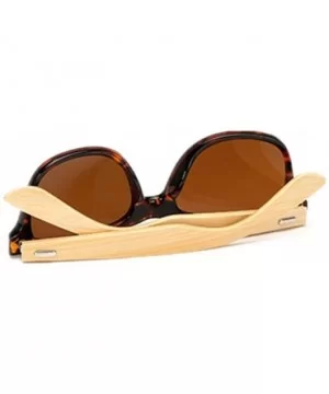 Prevent Radiation Classic Bamboo Wood Sunglasses - Bean - CN17XXHH0SK $6.33 Wayfarer