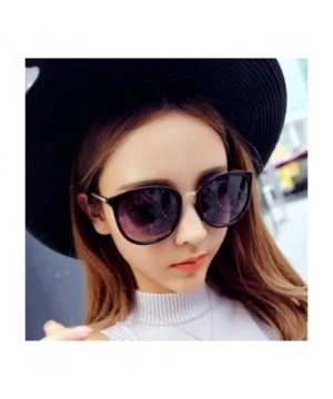 Round Glasses Oversized Sunglasses Women Brand Designer Luxury Womens Eyeglasses Big - 5 - C818W5EM94O $21.66 Round