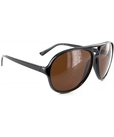 Aviator Sunglasses Sport Car Racing Mens Womens Fashion (Brown) - CF110IE2IEB $5.12 Square