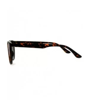 Womens Color Mirror Cat Eye Thin Horn Rim Plastic Sunglasses - Tortoise Orange - CW18CIADE6W $10.95 Cat Eye