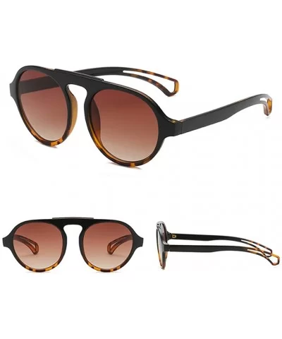 Fashion Men Women Round Sunglasses Summer Stylish Beach Eyewear Sun Glasses - A - CL18TTTDMKH $7.03 Round