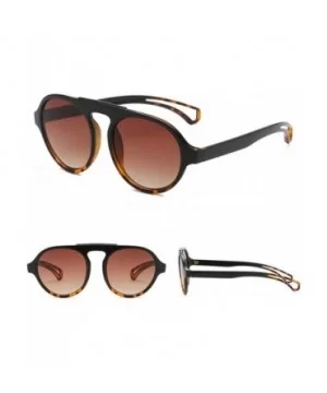 Fashion Men Women Round Sunglasses Summer Stylish Beach Eyewear Sun Glasses - A - CL18TTTDMKH $7.03 Round