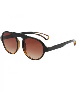 Fashion Men Women Round Sunglasses Summer Stylish Beach Eyewear Sun Glasses - A - CL18TTTDMKH $7.03 Round