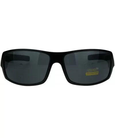 Pot Head Hollyweed Marijuana Weed Stoner Plastic Sunglasses Oversize Biker - CT1825GG98W $4.98 Rectangular