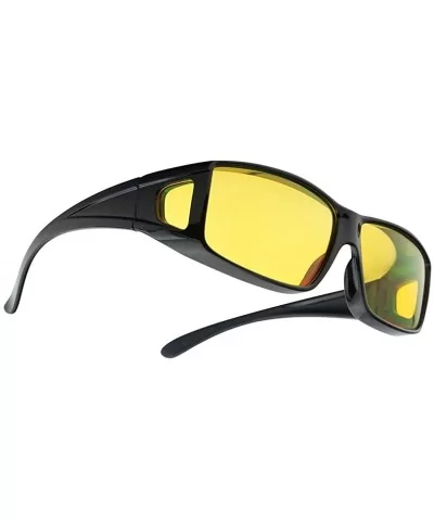 Polarized Wear-Over Yellow Night Driving Fit-Over Sunglasses to be Worn Over Prescription Eyewear - CI18HW38R80 $12.72 Square