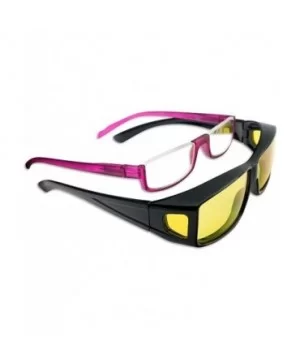 Polarized Wear-Over Yellow Night Driving Fit-Over Sunglasses to be Worn Over Prescription Eyewear - CI18HW38R80 $12.72 Square