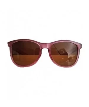 stylish sunglasses (pink frame brown lens) - CS18R7QWL8C $9.66 Wayfarer