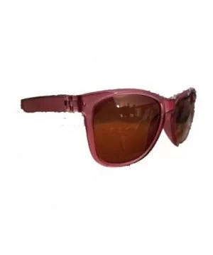 stylish sunglasses (pink frame brown lens) - CS18R7QWL8C $9.66 Wayfarer